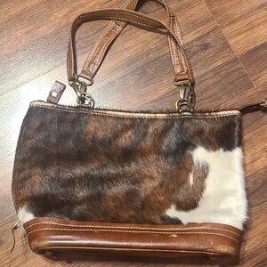 Texas Carpet Baggers Leather Cowhide Bag